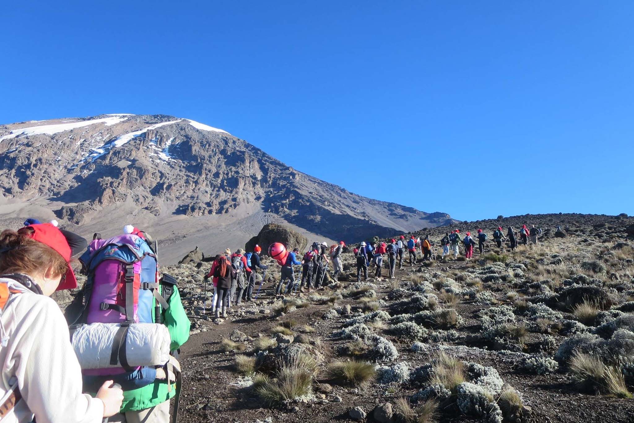 Climbing mount Kilimanjaro